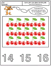 okul öncesi sayı kavram çalışmaları